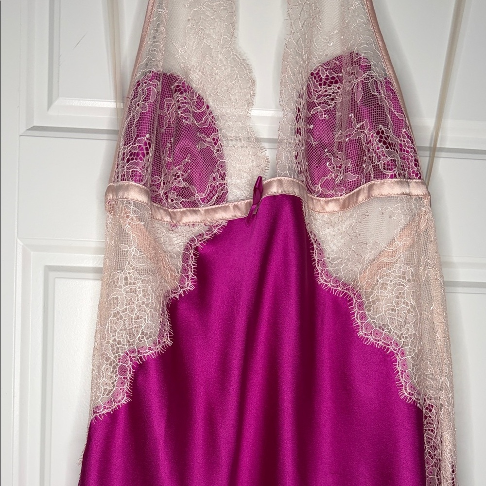 Victoria's Secret Purple and Cream Lace Chemise - Picture 3 of 8